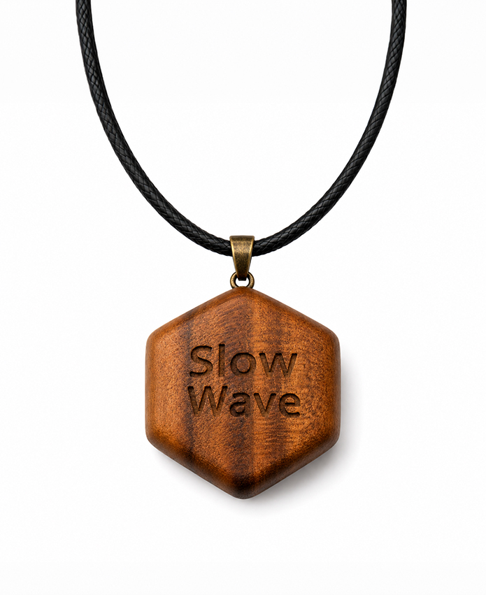 Slow~Wave Magnetfeldgerät aus Holz für Wellness und Regeneration